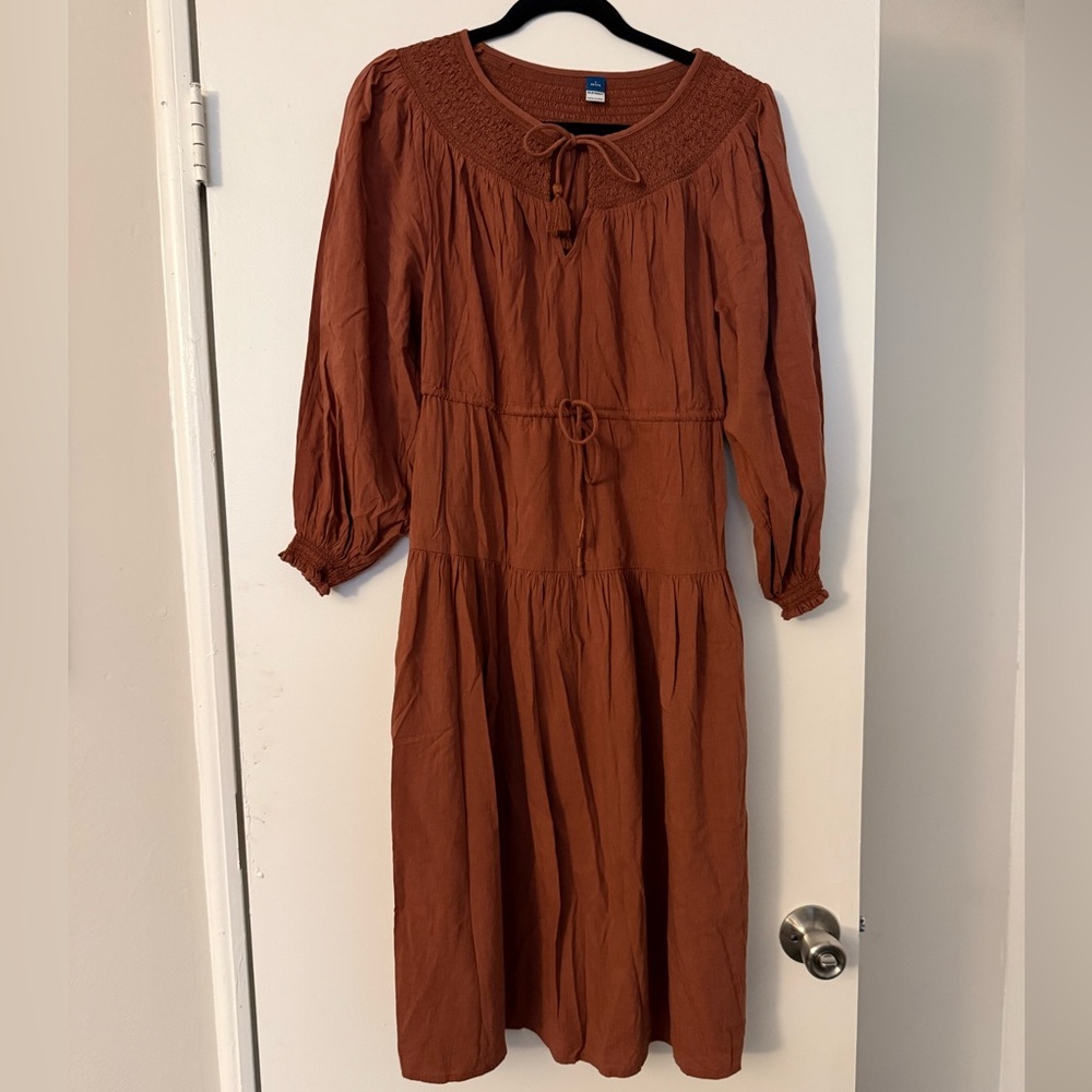 Old Navy Petite Rust Colored Maxi Dress